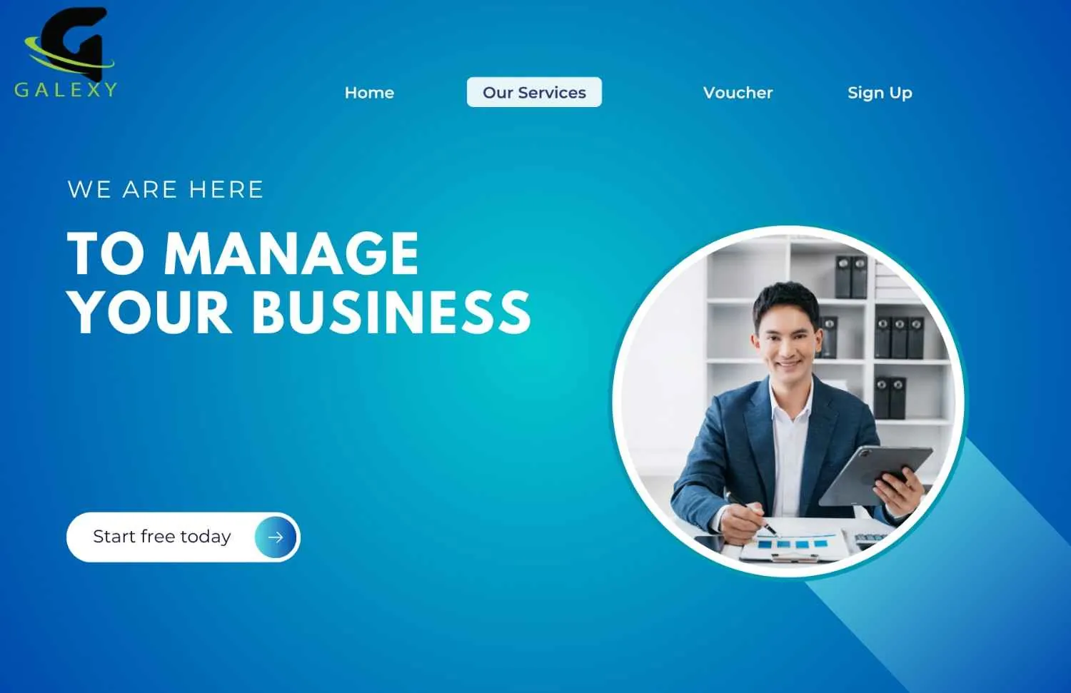 Website homepage view highlighting common design mistakes small businesses should avoid