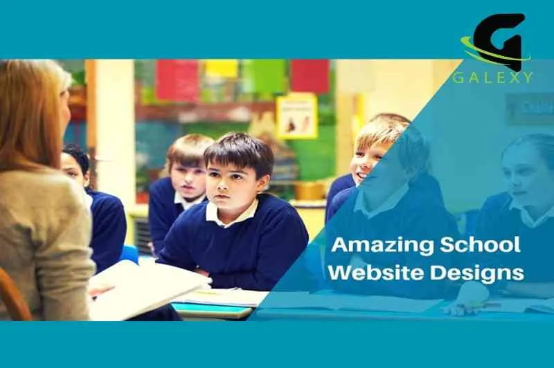 teacher with students in Bareilly school website design